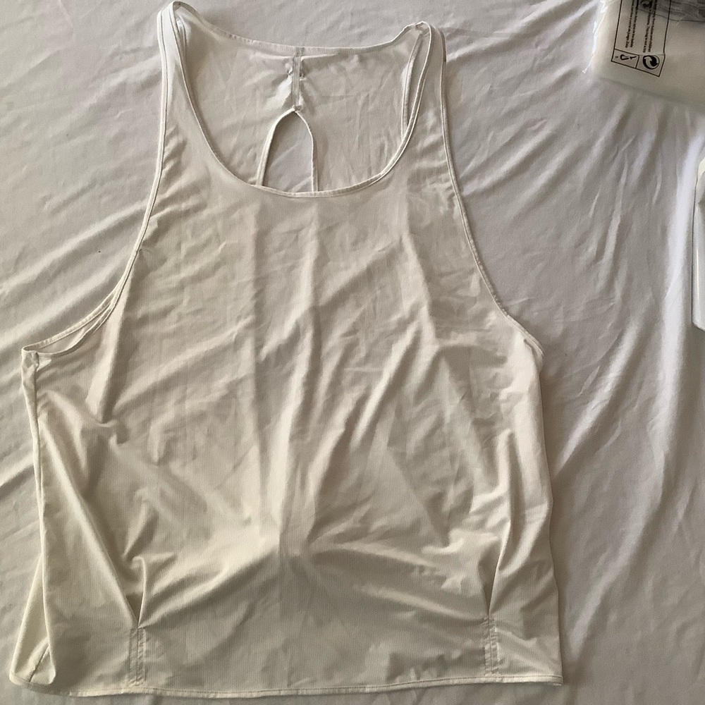NWOT New Prana All Tied Up Tank, Color White - Picture 9 of 11